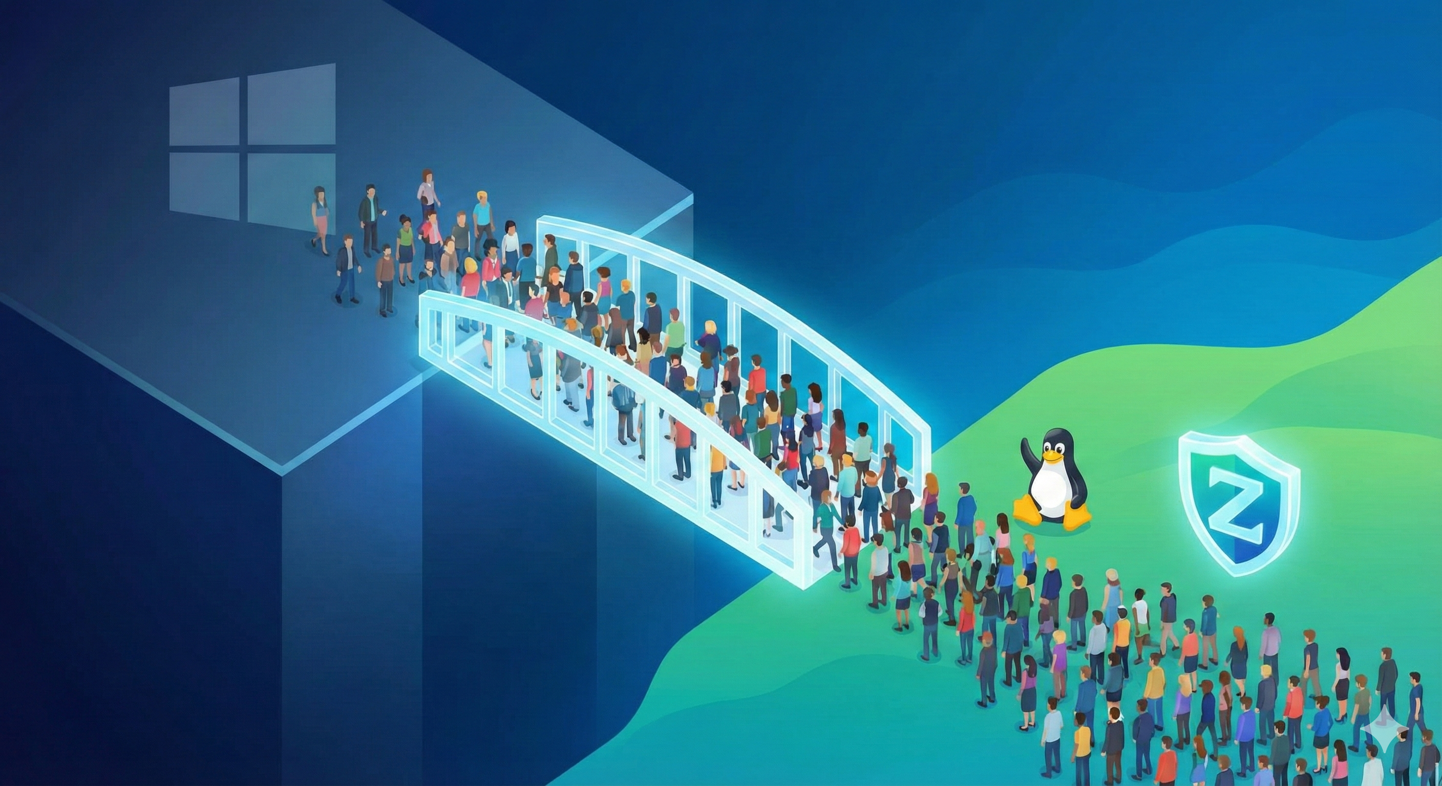 🚀 Invasão Pinguim! Quase 800 mil usuários de Windows pularam o muro para o Linux (e escolheram o Zorin OS) 🐧💨